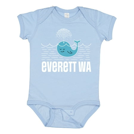 

Inktastic Everett Washington Whale Watching Gift Baby Boy or Baby Girl Bodysuit
