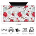thumbnail image 5 of Long Mouse Pads for Desk,Pioneer Flower Floral Print Pattern Desk Mats on Top Of Desks, Desk Mouse Pad Extra Large with 3mm Non-Slip Base and Stitched Edge for Gaming,Office,Work,Home 47.3"x23.6", 5 of 6