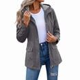 thumbnail image 7 of ShomPort Outdoor Rain Jacket for Women Waterproof Lightweight Outdoor Hiking Hooded Windbreaker Raincoat S-3XL, 7 of 7