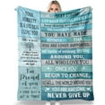 thumbnail image 4 of Sobriety Gifts Blanket Lightweight Travel Soft Flannel Throw Blanket Living Room Bedroom Sofa Decoration 40"X50", 4 of 5
