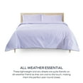 thumbnail image 4 of Boston Linen Co. 100% Cotton Percale Sheet Set Lavender Twin, Hotel Quality 4 Piece Bedding Set, 300 Thread Count Soft & Crisp Cotton, Sustainable Finishing, Fits Upto 16” Deep Pocket Mattress, 4 of 7