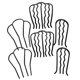 thumbnail image 1 of unbranded 6Ud Peines Metálicos Negros Para Vintage Para Peinados Updo Y Eventos, 1 of 8