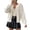 White, variant on Cardigan Sweaters for Women Long Sleeve Knitted Sweater Open Front Solid Color Outerwear Coat Tops for Casual Wear