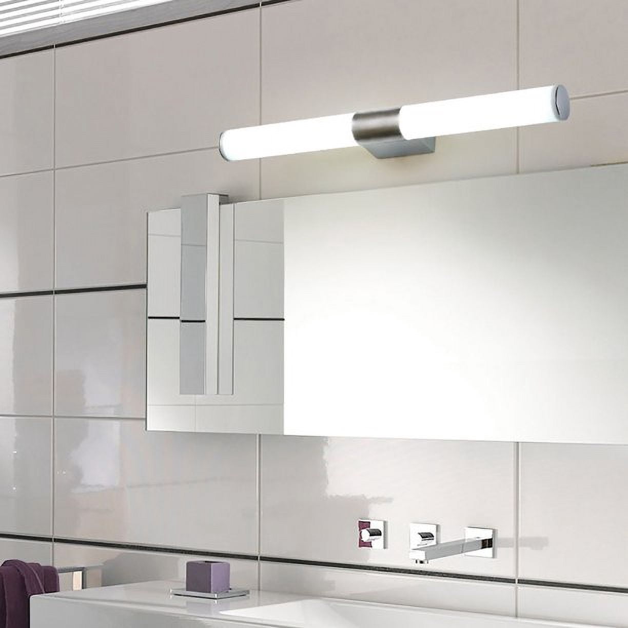 FZFLZDH 40cm，16w Home and Garden Bathroom Front Mirror Vanity LED Fixture Light Modern Acrylic Toilet Wall Lamp（White）