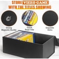 thumbnail image 3 of Caja de almacenamiento de videojuegos compatible con juegos PS5, PS4, PS3, juegos XBOX1, funda protectora magnética para caja de videojuegos, almacena hasta 20 casos, 1 paquete, 3 of 12