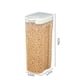 thumbnail image 4 of Fiudx Recipiente Hermético para Almacenar Alimentos, Organizador de Plástico Transparente, Tapa Sellada a Prueba de Fugas, Diseño Compacto, Ideal para Cereales, Azúcar, Harina, Refrigerios y Despensa, 4 of 7