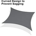 thumbnail image 2 of SUNNY GUARD Sun Shade Sail 6.5/8/10/12/13FT Rectangle UV Block Sunshade Canopy for Outdoor, 6.5'x10' Dark Gray, 2 of 7