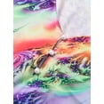 thumbnail image 5 of Keeccty Tie-Dye Women Tops Summer V-Neck Straight T-Shirts, 5 of 7