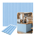 thumbnail image 1 of Lambrín Decorativo Premium Panel 3d De Pared 12pz Inmatmex Color Azul Cielo, 1 of 10