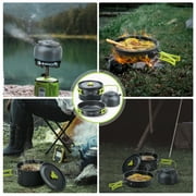 Camping Cooking Set Camping Cookware Set 16pcs Camping Pot pan Set Nesting Camp Cook Set Camping Hiking Cookware Camping Backpacking Pans Set