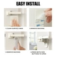 thumbnail image 5 of SUSWIM 2-Pack Child Proof Adhesive Safety Lever Handle Lock for Bathroom, White, 5 of 7