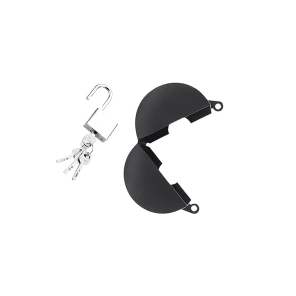 VONKY Door Handle Lock Cover Rentals Home With Lock Padlock Device Door Faucet Knob Bedroom Out