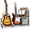 4 guitars, variant on Guitar Stand 4 Guitars Holder for Acoustic, Electric Guitar, Bass, Guitar Rack Adjustable for Multiple Guitars, Guitar Accessories Gifts for Men, Guitar Stands Holder Floor Display