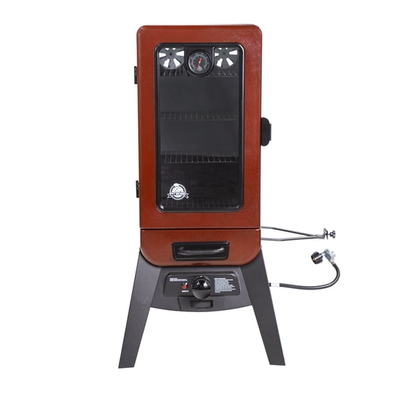 Pit Boss 3-Series Gas Smoker in Red Hammertone - PBV3G1