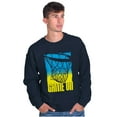 thumbnail image 3 of Basketball Hoop Athlete Game On Men's Crewneck Sweatshirt Brisco Brands S, 3 of 6