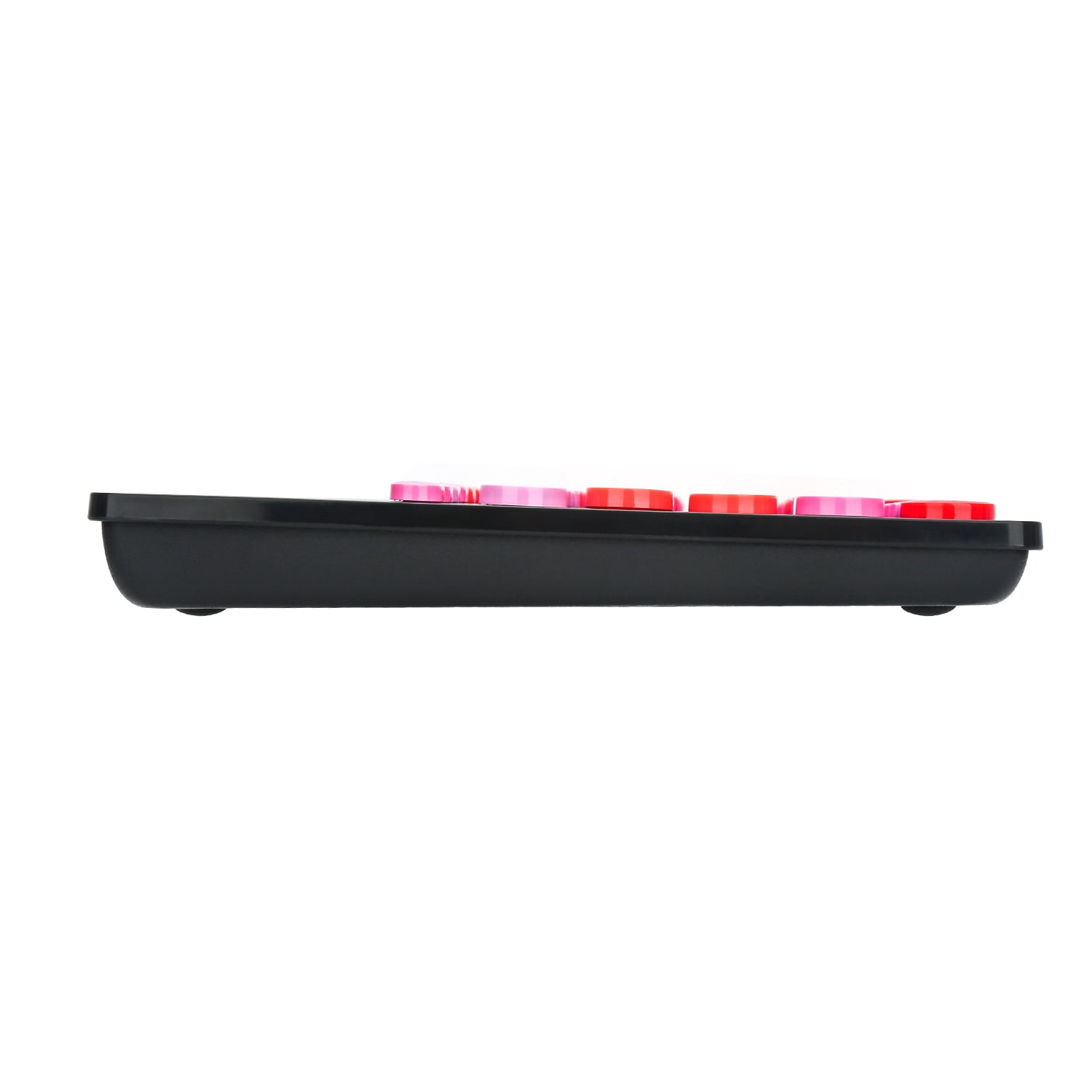 Wireless Keyboard Multi-Device, Bluetooth and 2.4G Dual Mode, Switch to 3 Devices for Cellphone, Tablet, PC, Smart TV, iOS Android Windows, Black Pink
