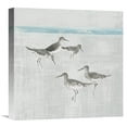 thumbnail image 1 of Global Gallery Avery Tillmon 'Sandpipers Square I Gray' Canvas Wall Art, 1 of 4