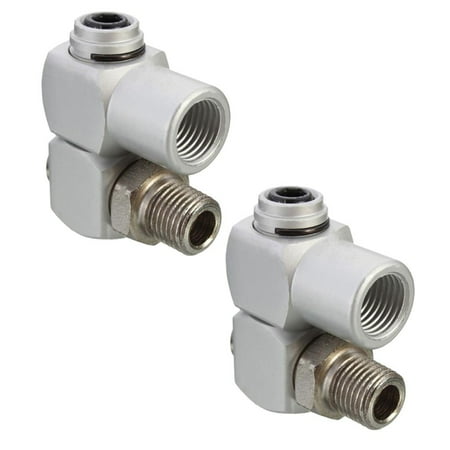 

2x 1/4 Coupler Plug Hose Connector Hose 360 Degree Compressor Assemblies