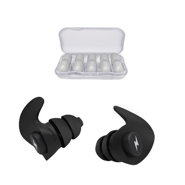 Tapones Para Los Oídos Cómodos Tapones De Silicona Que Bloquean El Sonido Para Dormir, Ronquidos Y Conciertos. 6 Pares.