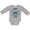 AC-Heather Grey, variant on Inktastic Happy Birthday, Mommy I'm the Best Ever in Blue Boys or Girls Long Sleeve Baby Bodysuit