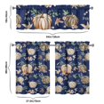 thumbnail image 6 of Fall Kitchen Curtains 36 Inch Short - 3 Panel Set, Autumn Harvest Print, Rod Pocket Window Treatment for Thanksgiving, Farmhouse, Cafe, Living Room - Machine Washable, 6 of 6