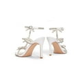thumbnail image 3 of Women’s Heeled Sandals Stiletto Heels Rhinestone Bow Sandals, 3 of 8
