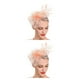 thumbnail image 1 of Minnieouse Tocado de boda con flores para el pelo, fino, exquisito, para ahorrar espacio, fiesta, multiusos, compromiso nupcial, naranja Naranja 2Conjunto, 1 of 6
