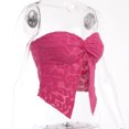 thumbnail image 4 of Top Rosa Sin Mangas Camiseta sin mangas suave y cómoda con ombligo abierto, poliéster, ajuste delgado para fiesta (Rose Red S) Ygjytge para Mujer Rosa roja T XL, 4 of 9