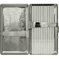 thumbnail image 3 of Set of 2 Metal-Plated 120s Cigarette Case & Stash Box (Silver Victorian Scroll), 3 of 5