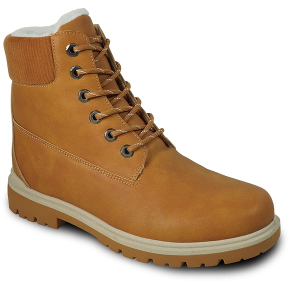 kozi Canada Women Comfortable Winter Boot TAISA Boot Fur Lined Lace Up Wheat