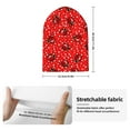 thumbnail image 2 of Lsque Red Ladybugs On White Dotted Pattern Knitted Beanie, Unisex Winter Hat, Knit Hat Winter Beanies Thick Fisherman Beanies Cuffed Plain Skull Caps, 2 of 6