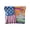 American Flag and White House, variant on Leather Coin Purse Pouch No Zipper Small Peacocks in Alpine Meadow Makeup Bag for Women Men Cosmetics Jewelry 4.3x3.7 inch
