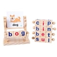 thumbnail image 2 of Word Building Blocks Educational Toy, Spelling Game Alphabet Teaching Set, Early Reading Skills Activity With Flash Cards, 2 of 9