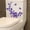 Purple, variant on Eguiwyn Sticker Flower Toilet Seat Wall Sticker Bathroom Decoration Decals Decor Butterfly Black Wall stickers Black One Size