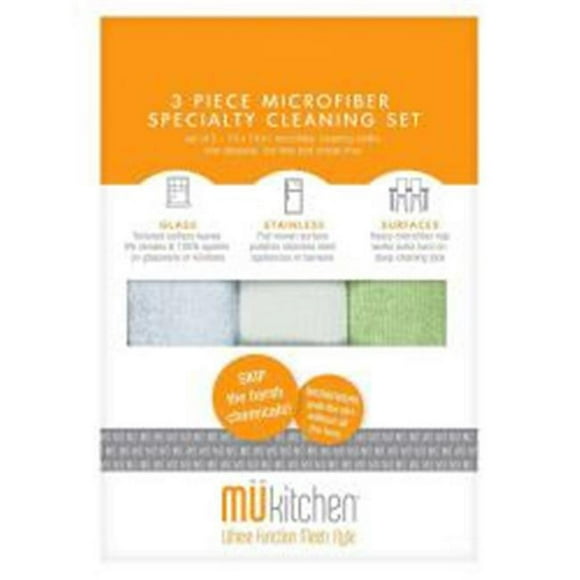 MUkitchen 213569 Ensemble de Nettoyage Micro Spécialisé de 14 Po - 3 Pièces
