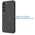thumbnail image 5 of Njjex for Galaxy S23 5G Phone Case, Samsung S23 Case with 1 Pack Tempered Glass Screen Protector for Women Men, Liquid Silicone Slim Silky-Soft Protective Case Samsung S23 5G, Black, 5 of 7