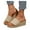 Beige, variant on Platform Sandals Womens Slip on Wedge Mules Espadrille Bohemia Casual Open Toe Slides Summer Beach Slippers Shoes Beige 9