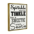 thumbnail image 5 of Stupell Industries If You Sprinkle When You Tinkle B&W Bath Art Metallic Gold Framed Floating Canvas Wall Art, 24x30, by Regina Nouvel, 5 of 5