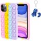 thumbnail image 1 of Estuche antiestrés de silicona con arcoíris para iPhone 11 Pro, divertido juguete antiestrés con burbujas, alivia la ansiedad y protege contra el autismo., 1 of 5
