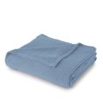 thumbnail image 2 of 100% Cotton Blanket King Size Blue Soft Lightweight Breathable 108 x 90 inches, 2 of 2