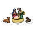 thumbnail image 4 of Mini Christmas Resin Nativity Set Unique Christ-Jesus Mary Joseph Cattle Ornament for  EVE Holiday Home Decor, 4 of 6