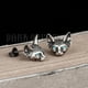 thumbnail image 1 of Aretes de Gatito ZHAOCHENG Punk Retro de Plata de Ley 925 Hipoalergénicos, 1 of 5