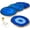 Blue With Gold Edge-4pk, variant on Brown Agate Set of 4,Gem Stone Coasters With Gold Rim, Coasters Slice With Rubber Bumpers For Home Decoration, For Coffee Table