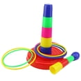thumbnail image 3 of Set de juego Ring Toss Ogrmar 18 de plástico colorido para niños, 3 of 5