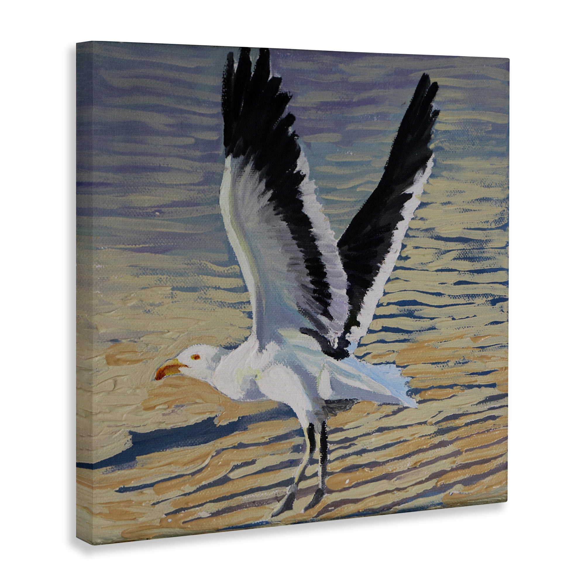 Stupell Industries Seagull Taking Flight Canvas Wall Art, design by Violeta Vollmer