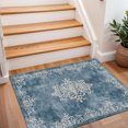 thumbnail image 3 of 2x3 Entryway Rug Bathroom Rugs for Front Door Bedroom Kitchen, Washable Vintage Print Carpet, Floor Mat with Non Slip Backing, 3 of 8