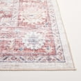 thumbnail image 6 of SAFAVIEH Arizona Asa Medallion Polyester Machine Washable Area Rug, Light Red/Beige, 4' x 6', 6 of 13