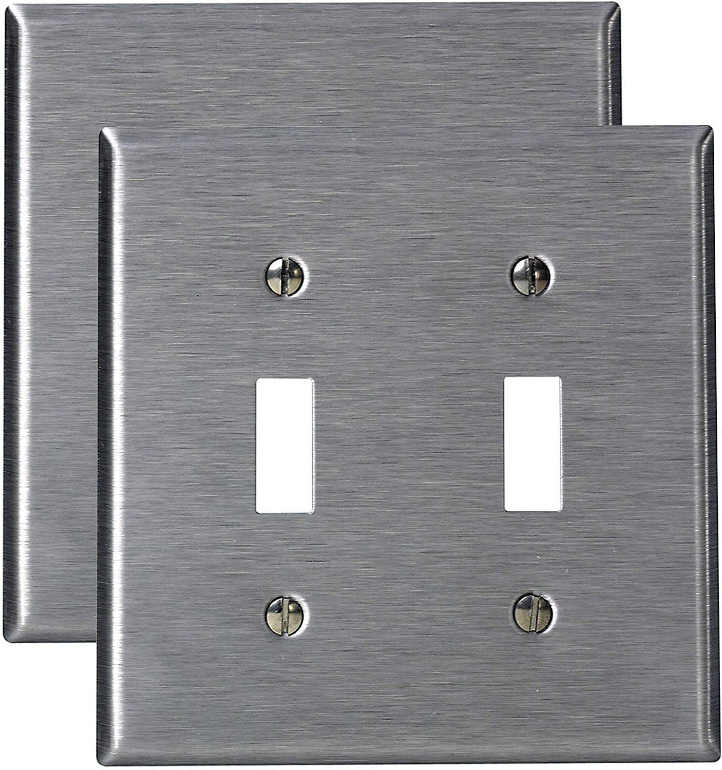 Pack of 2 Wall Plate Outlet Switch Covers by SleekLighting | Decorative