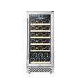 thumbnail image 2 of Wine Cooler Refrigerator, 28 Bottles Wine Fridge with 40-65℉ Digital Temperature Control Refrigerator Glass Door, Freestanding Wine Cellar Refrigerator for Red, White, Champagne Wine, 2 of 8