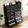 thumbnail image 4 of NEILA 16 Drawers Dresser with Sturdy Metal Frame and Wood Tabletop - Ideal for Bedroom, Hallway, and Entryway Organization, Black, 4 of 7